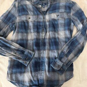 Blue plaid flannel